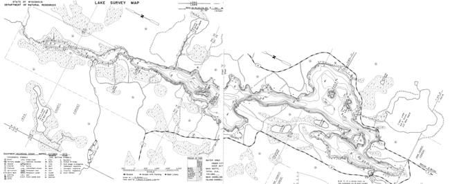 Long Lake MC contour map